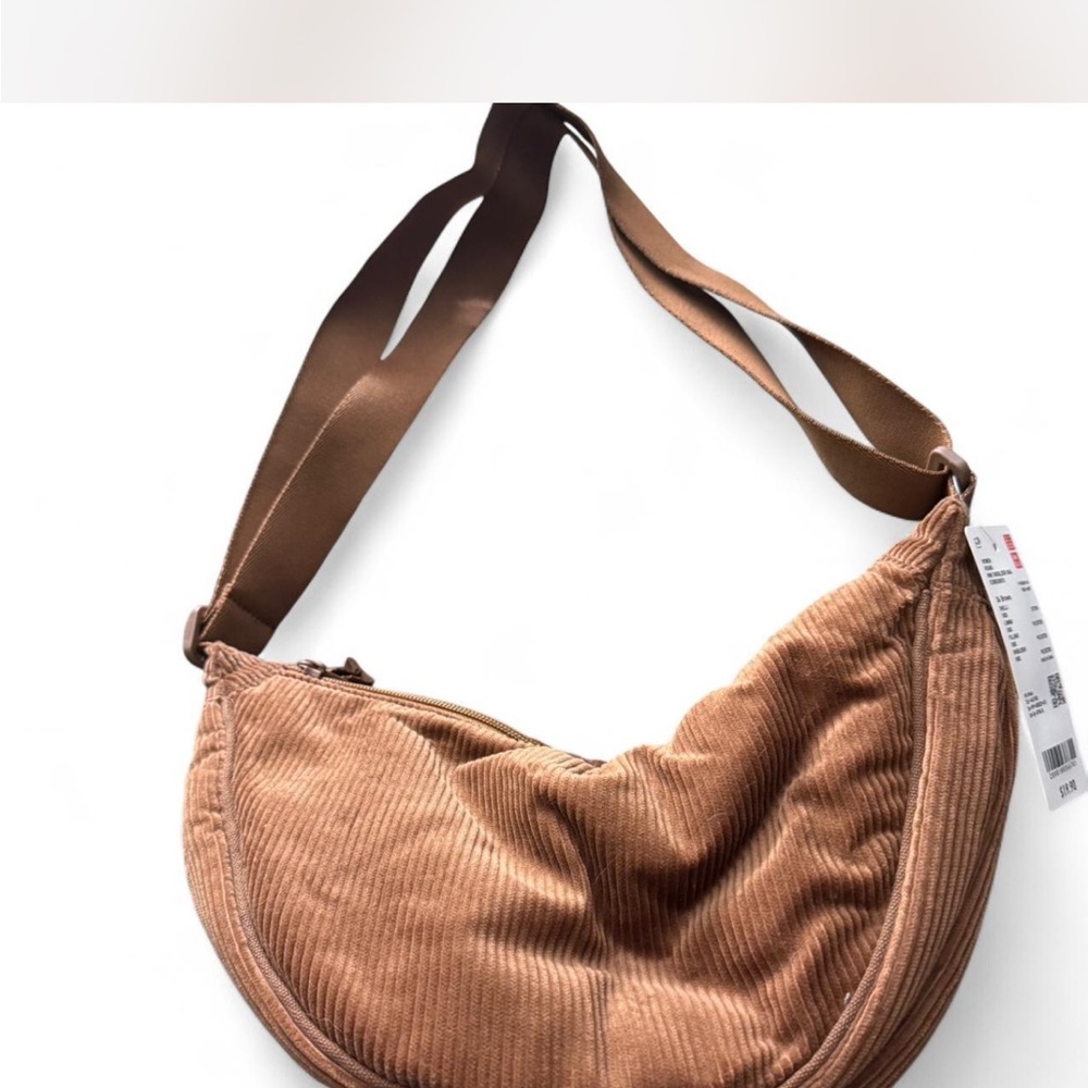 Uniqlo Brown Corduroy Shoulder Bag